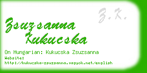 zsuzsanna kukucska business card